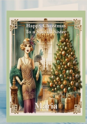Personalised christmas card - christmas,