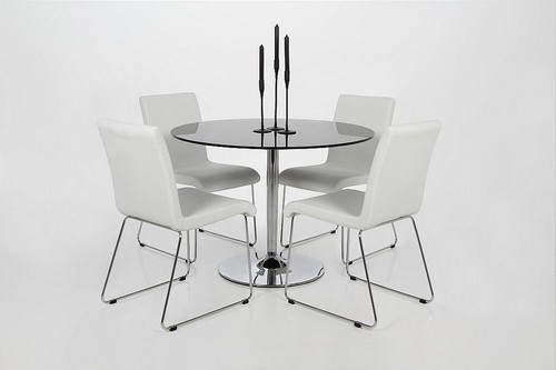 Dining chairs leather - 4,