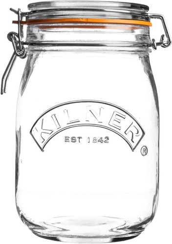 Kilner clip top jar - clip, litre