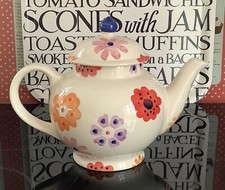 Emma Bridgewater Rare Flower Power Teapot  21 Year Anniversary Displayed only