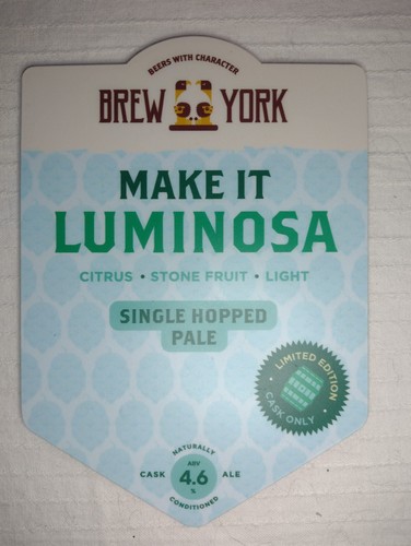 Brew york make luminosa - york,