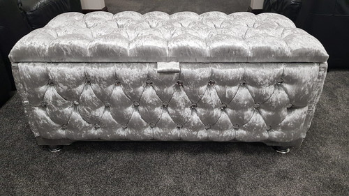 Large crushed velvet - velvet, ottoman