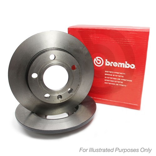 Brake discs pair solid - 2x,