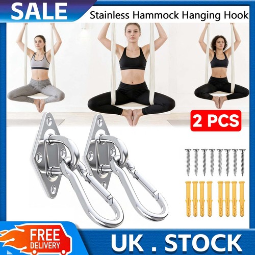 2pcs stainless hammock hanging - stainless,