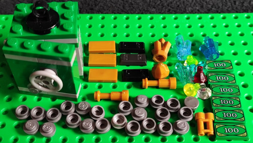 Lego gold coins gems crystal - gold,