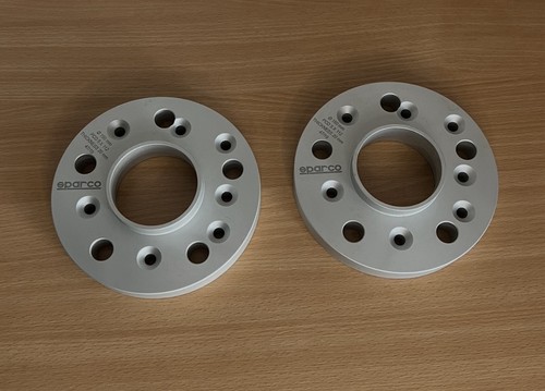 Sparco aluminium wheel spacers - aluminium,