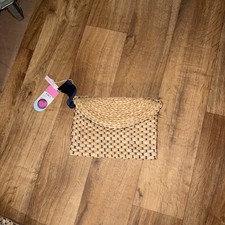 Joules Straw Clutch Bag Lot Z