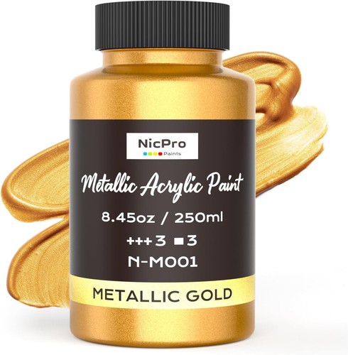 Nicpro acrylic paint metallic - paint,