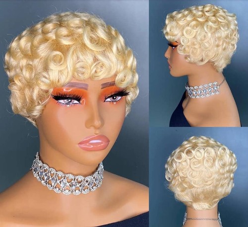Pixie cut 100 short human - pixie,