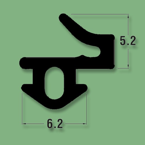 Black flipper upvc - black,