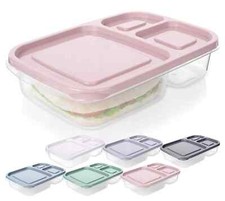 6 x Plastic Lunch Box Bento