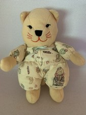 Vintage Mothercare Cat Humpty Dumpty Sleepsuit Bedtime Plush Soft Toy 10” 