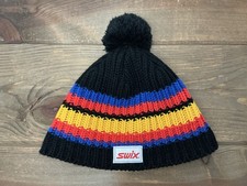 Retro Swix Pom Ski Hat Black