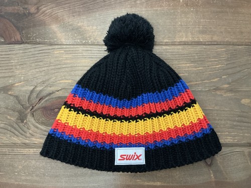 Retro swix pom ski hat - retro, black
