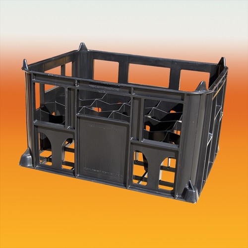 Plastic beer bottle crate - bottle,