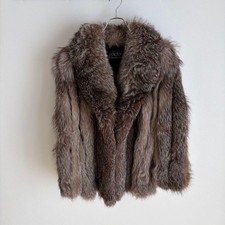 SAGA FURS Silver Fox Half Coat
