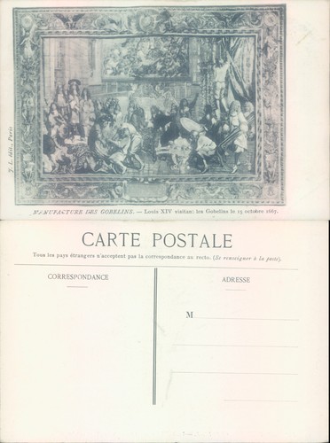 Louis xiv visiting gobelins - visiting, fl