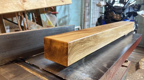 Solid oak beam fireplace - oak,