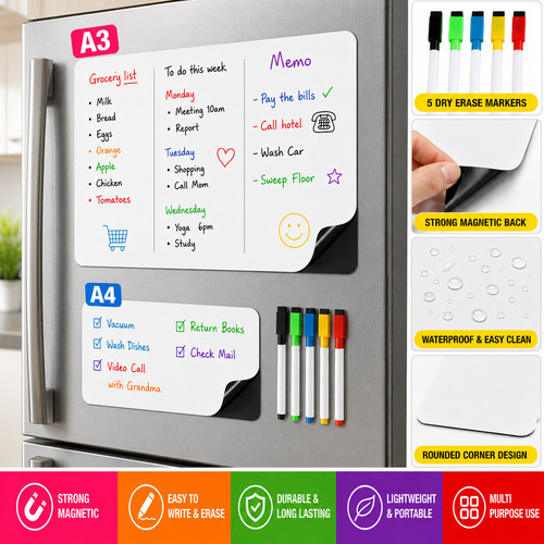 Magnetic dry erase - a4,