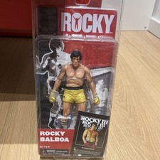 NECA ROCKY III "Rocky Balboa" Gold Trunks Action Figure 