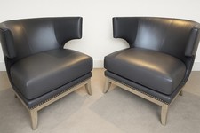 A Pair Of Andrew Martin Gentlemen’s Club Chairs In Excellent Condition