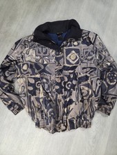 Vintage David Sax Abstract Jacket XL Made in England 80s 90s Art Print Retro