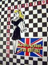 No Sex Please Sticker MGA MGB MGC Midget Healey Sprite