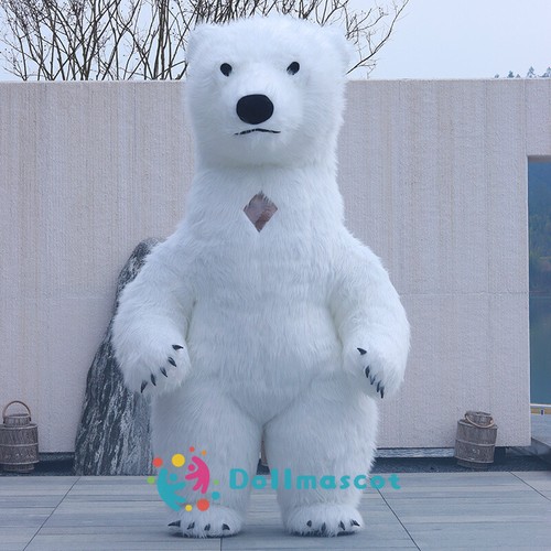 Inflatable polar bear - inflatable, mascot