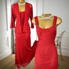 Ann Balon Size L (16) Italian Lace Dress and Jacket Mother of the Bride Cruise