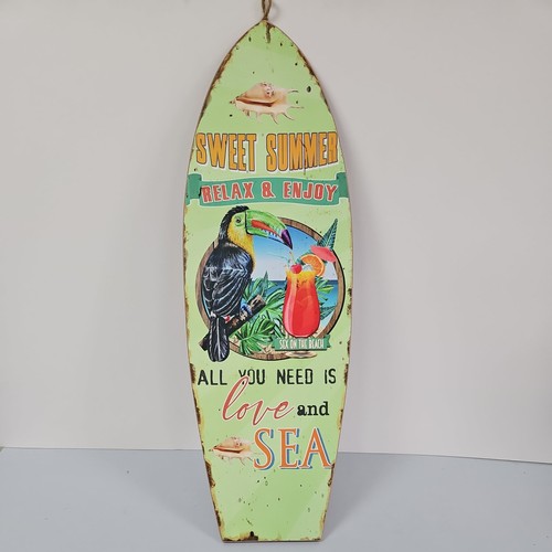 Wooden surfboard wall - surfboard,
