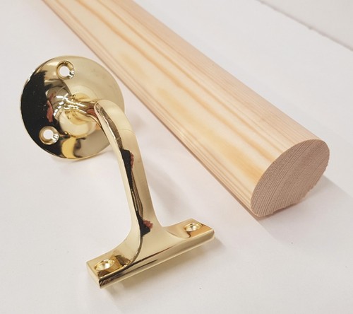 Pine mopstick round stair