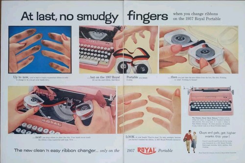 1957 vintage royal - royal, typewriter