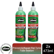 Slime Tube Sealant Puncture Repair, Twin Pack, Ideal for All Tubes