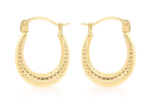 9ct yellow gold - yellow, textured