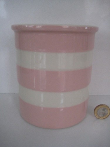 Green cornishware pink - t, &