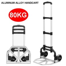 Heavy Duty 80kg Load Folding Hand Truck Capacity Collapsible Trolley New