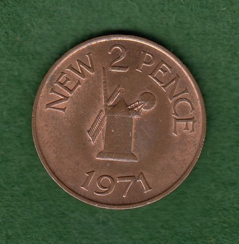 Guernsey 1971 two pence - two,