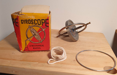Vintage progress gyroscope toy - gyroscope,