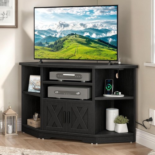 Corner farmhouse stand - tv, with