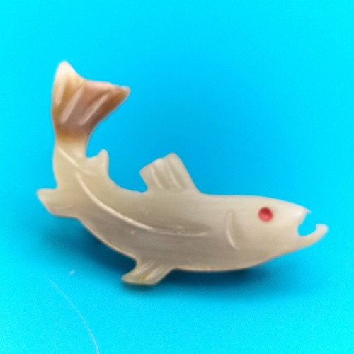 Stylized fish brooch - fish,