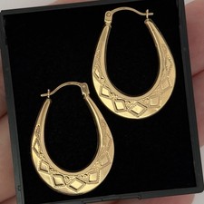9ct Yellow Gold Creole Hoop