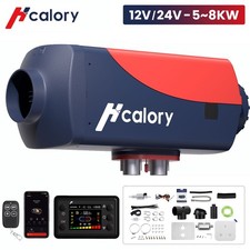 Hcalory® Diesel Heater Air 5KW-8KW LCD bluetooth Mobile APP For Truck Motorhome