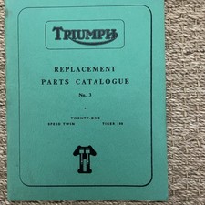 Triumph Parts Book 1960 Tiger