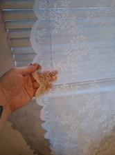 Lacey, Pair Of Panel Curtains,  Extra Long, Ikea, Cream