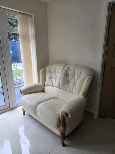 Lovely italian cream leather - cream,