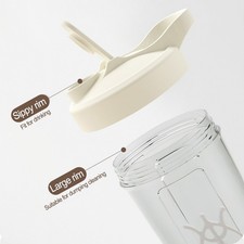 Self Stirring Mug with Safety Lock for Convenient Mixing of All Beverages