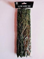 Artificial Tree Christmas Garland Fir Wire Ties 10pc - Green