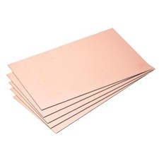 5Pcs FR4 Single-Sided PCB Copper Clad Board 150mm x 100mm x 1mm