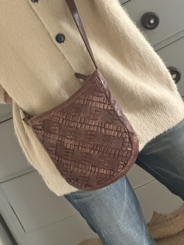 Biba brown leather bag - biba,