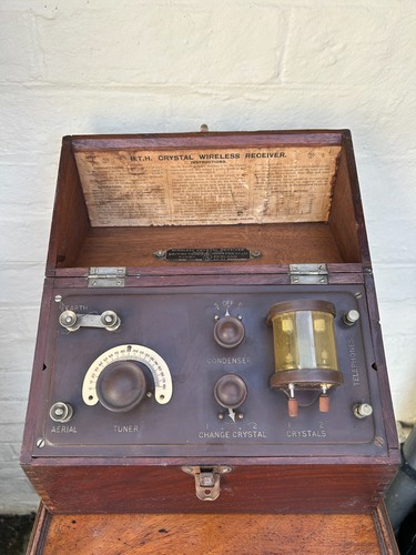 Vintage crystal wireless - vintage,